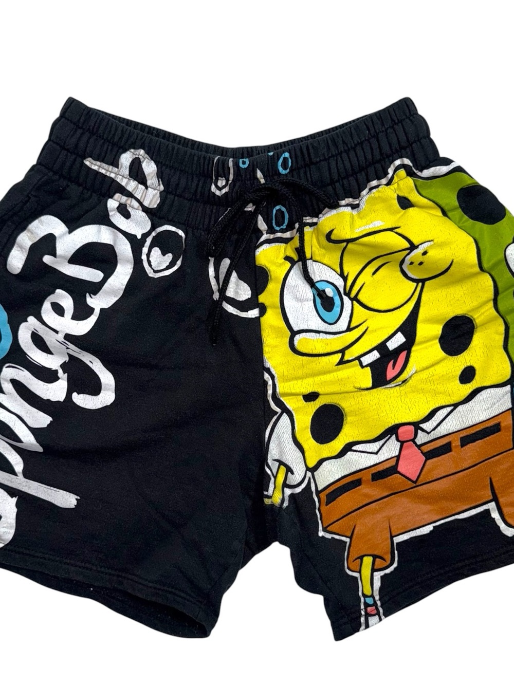 SpongeBob Nickelodeon 90s Y2K Graphic Track Shorts Sweatpants Nostalgic Artsy